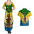 Vanuatu Malampa Province Couples Matching Summer Maxi Dress and Hawaiian Shirt Coat Of Arms And Namele Fern Polynesian Pattern LT05 - Polynesian Pride