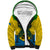 Vanuatu Malampa Province Sherpa Hoodie Coat Of Arms And Namele Fern Polynesian Pattern LT05 Unisex Yellow - Polynesian Pride