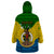 Vanuatu Malampa Province Wearable Blanket Hoodie Coat Of Arms And Namele Fern Polynesian Pattern LT05 - Polynesian Pride