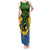 Personalized Vanuatu Malampa Province Tank Maxi Dress Coat Of Arms And Namele Fern Polynesian Pattern LT05 Women Yellow - Polynesian Pride