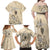 New Zealand Aotearoa Princess Te Puea Family Matching Off Shoulder Maxi Dress and Hawaiian Shirt Maori Pattern