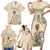 New Zealand Aotearoa Princess Te Puea Family Matching Short Sleeve Bodycon Dress and Hawaiian Shirt Maori Pattern