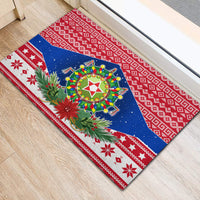 Philippines Christmas Rubber Doormat Filipino Parol Maligayang Pasko LT05 - Polynesian Pride