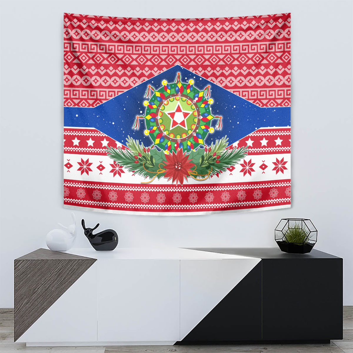 Philippines Christmas Tapestry Filipino Parol Maligayang Pasko LT05 - Polynesian Pride