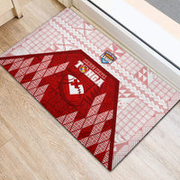 Tonga Rugby Rubber Doormat 2023 Pacific Championships Kupesi Ngatu Mate Maa LT05 - Polynesian Pride