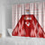 Tonga Rugby Shower Curtain 2023 Pacific Championships Kupesi Ngatu Mate Maa LT05 - Polynesian Pride