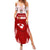 Custom Tonga Rugby Summer Maxi Dress 2023 Pacific Championships Kupesi Ngatu Mate Maa LT05 Women Red - Polynesian Pride