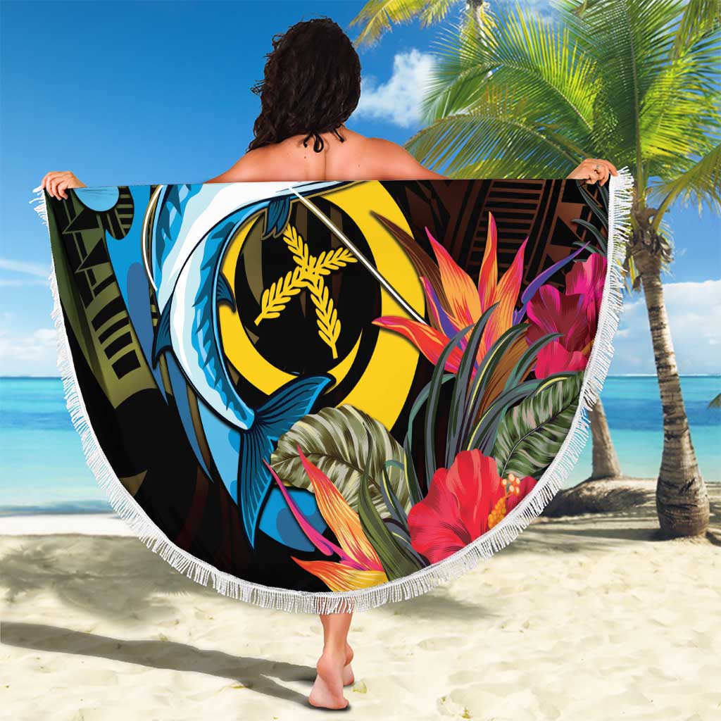 Vanuatu Fishing Beach Blanket It's Time To Fish LT05 - Polynesian Pride