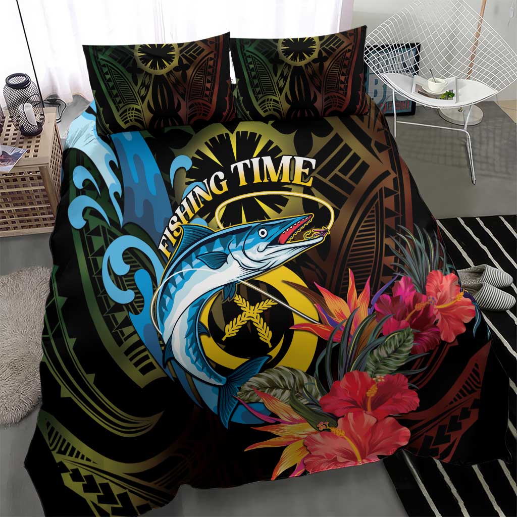 Vanuatu Fishing Bedding Set It's Time To Fish