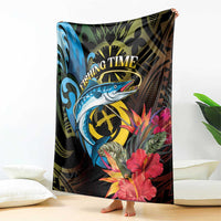 Vanuatu Fishing Blanket It's Time To Fish LT05 - Polynesian Pride