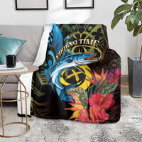 Vanuatu Fishing Blanket It's Time To Fish LT05 - Polynesian Pride