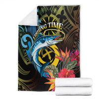 Vanuatu Fishing Blanket It's Time To Fish LT05 - Polynesian Pride