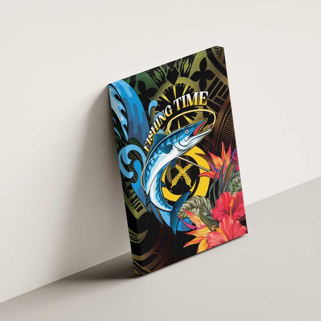 Vanuatu Fishing Canvas Wall Art It's Time To Fish LT05 - Polynesian Pride