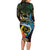 Vanuatu Fishing Long Sleeve Bodycon Dress It's Time To Fish