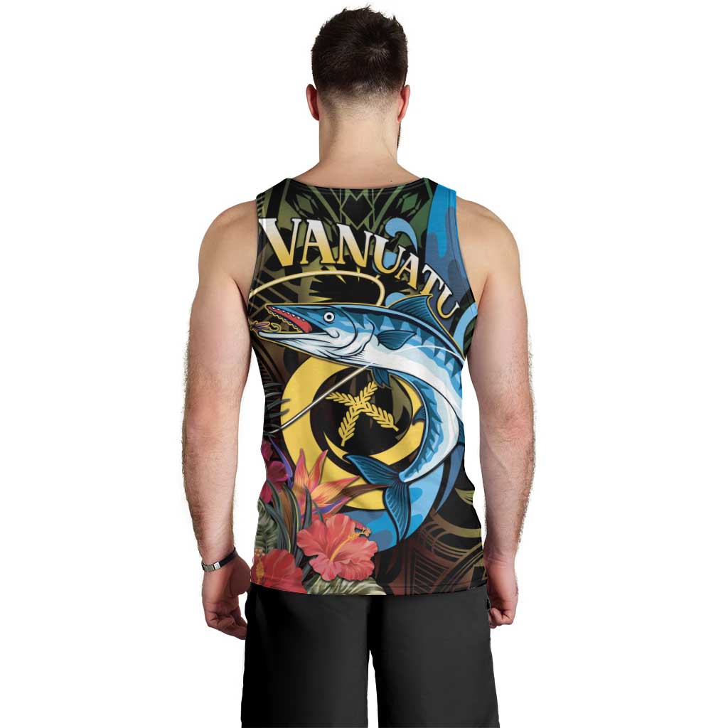 Vanuatu Fishing Men Tank Top It's Time To Fish LT05 - Polynesian Pride
