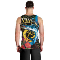 Vanuatu Fishing Men Tank Top It's Time To Fish LT05 - Polynesian Pride