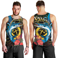 Vanuatu Fishing Men Tank Top It's Time To Fish LT05 - Polynesian Pride