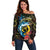 Vanuatu Fishing Off Shoulder Sweater It's Time To Fish