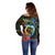 Vanuatu Fishing Off Shoulder Sweater It's Time To Fish