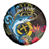 Vanuatu Fishing Spare Tire Cover It's Time To Fish LT05 - Polynesian Pride