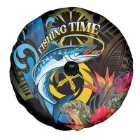 Vanuatu Fishing Spare Tire Cover It's Time To Fish LT05 - Polynesian Pride