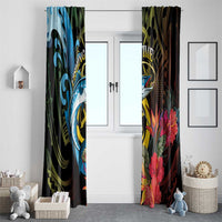 Vanuatu Fishing Window Curtain It's Time To Fish LT05 - Polynesian Pride