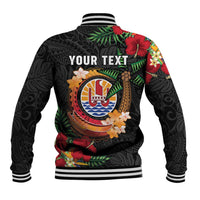 Personalised French Polynesia Outrigger Canoe Race Baseball Jacket Tropical Vibe LT05 - Polynesian Pride