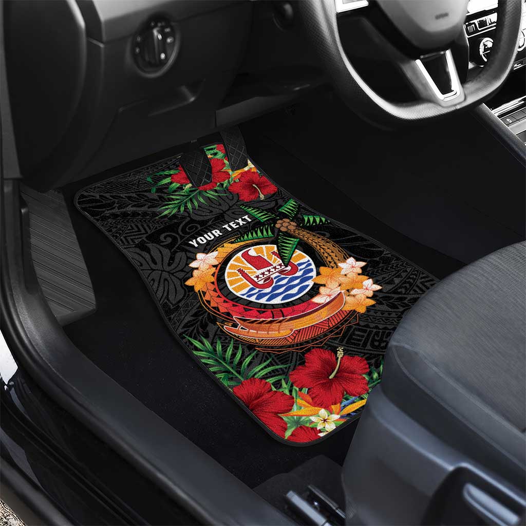 French Polynesia Outrigger Canoe Race Car Mats Tropical Vibe LT05 - Polynesian Pride
