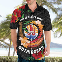 Personalised French Polynesia Outrigger Canoe Race Hawaiian Shirt Tropical Vibe LT05 - Polynesian Pride