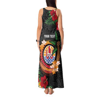Personalised French Polynesia Outrigger Canoe Race Tank Maxi Dress Tropical Vibe LT05 - Polynesian Pride