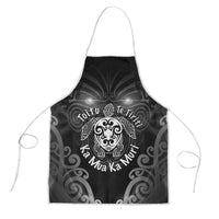 Aotearoa Toitu Te Tiriti Apron Ka Mua Ka Muri LT05 Black - Polynesian Pride
