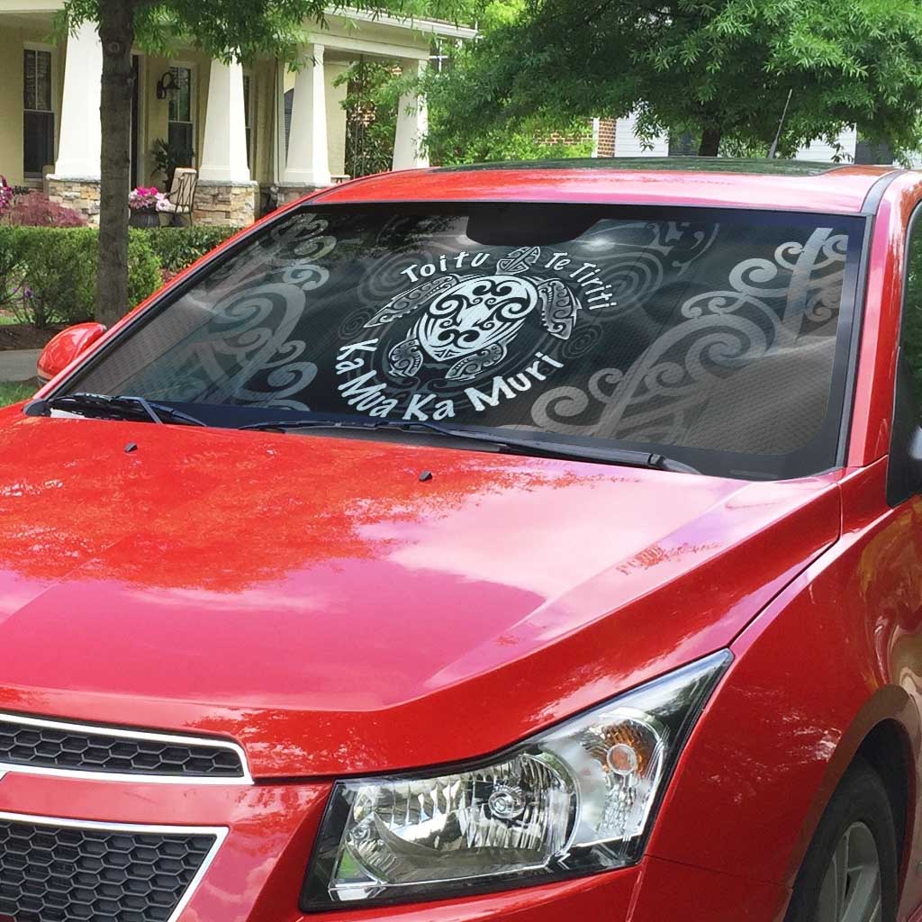Aotearoa Toitu Te Tiriti Auto Sun Shade Ka Mua Ka Muri LT05 - Polynesian Pride
