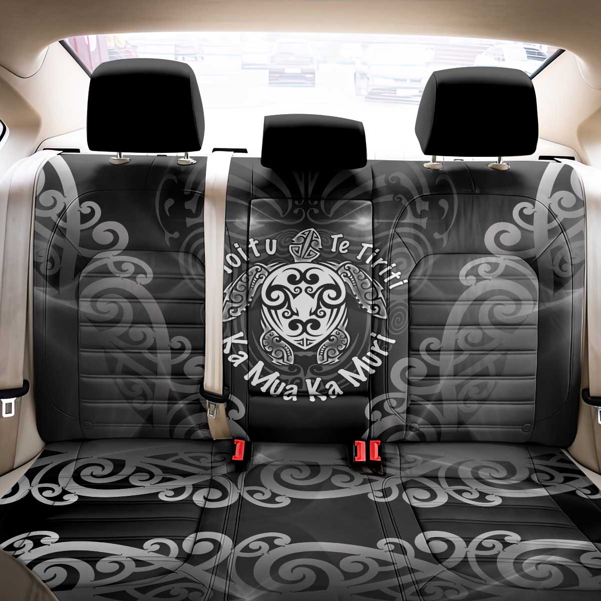 Aotearoa Toitu Te Tiriti Back Car Seat Cover Ka Mua Ka Muri LT05 - Polynesian Pride