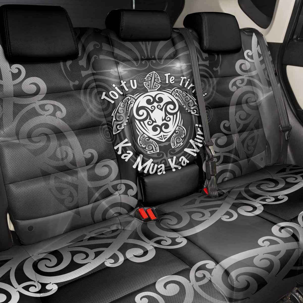 Aotearoa Toitu Te Tiriti Back Car Seat Cover Ka Mua Ka Muri LT05 - Polynesian Pride