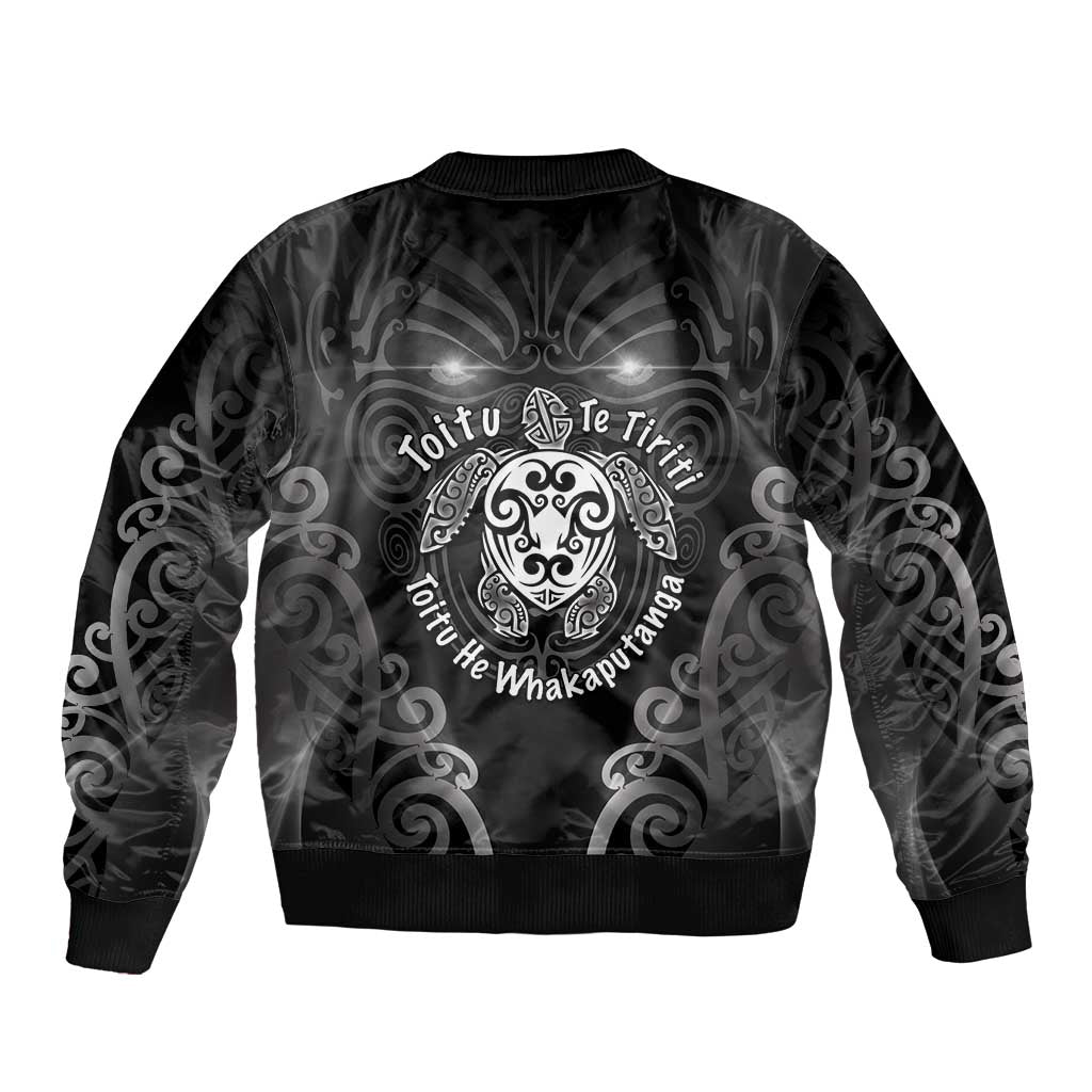 Aotearoa Toitu Te Tiriti Bomber Jacket Ka Mua Ka Muri LT05 - Polynesian Pride