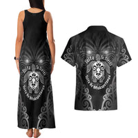 Aotearoa Toitu Te Tiriti Couples Matching Tank Maxi Dress and Hawaiian Shirt Ka Mua Ka Muri