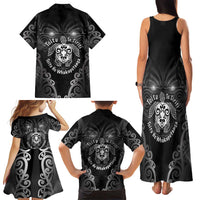 Aotearoa Toitu Te Tiriti Family Matching Tank Maxi Dress and Hawaiian Shirt Ka Mua Ka Muri