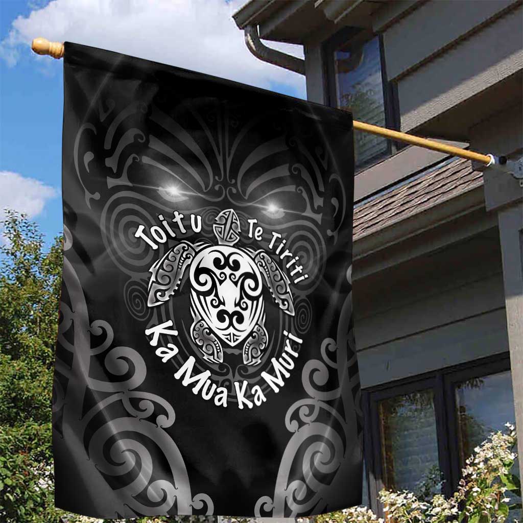Aotearoa Toitu Te Tiriti Garden Flag Ka Mua Ka Muri LT05 - Polynesian Pride
