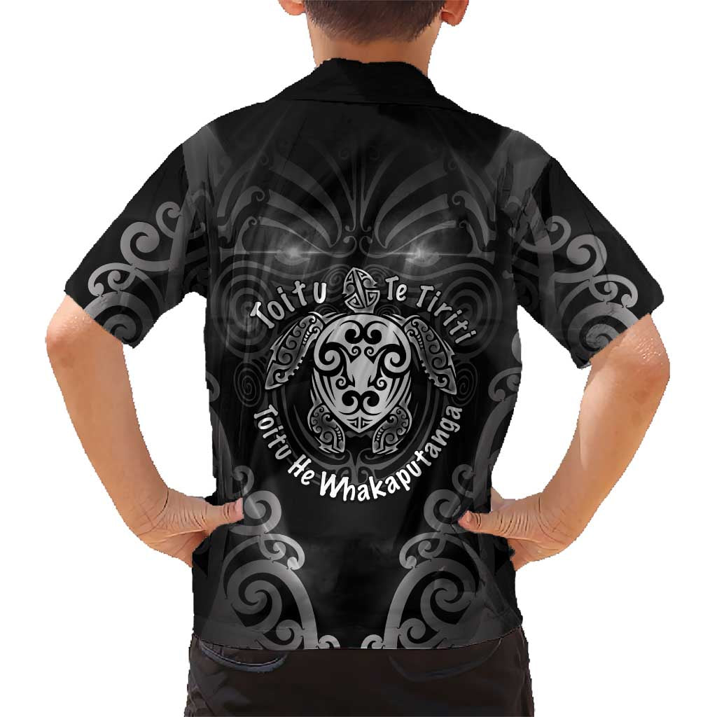 Aotearoa Toitu Te Tiriti Kid Hawaiian Shirt Ka Mua Ka Muri LT05 - Polynesian Pride