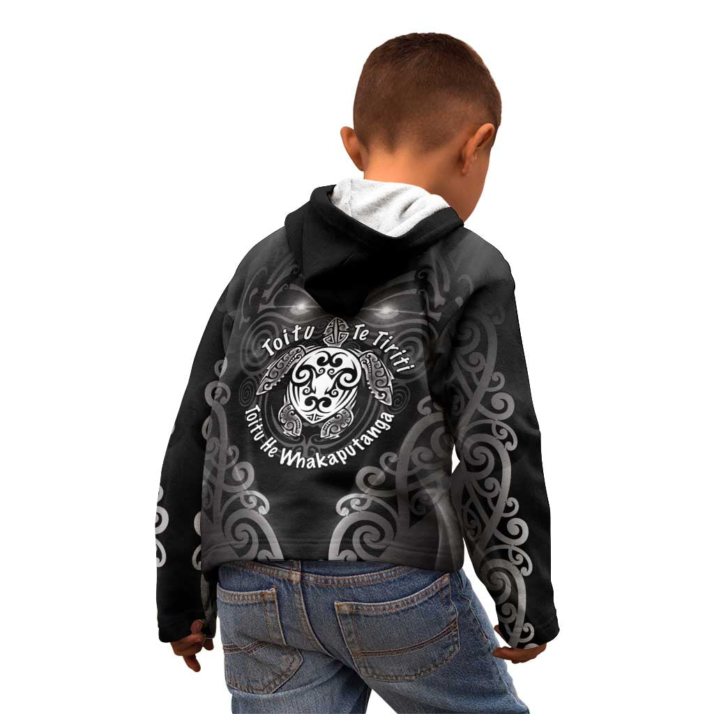Aotearoa Toitu Te Tiriti Kid Hoodie Ka Mua Ka Muri LT05 - Polynesian Pride