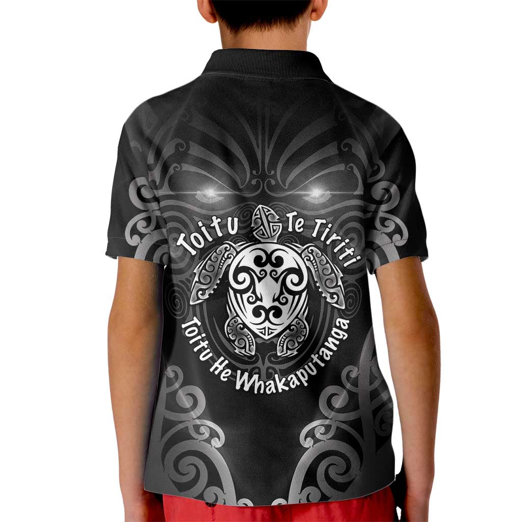 Aotearoa Toitu Te Tiriti Kid Polo Shirt Ka Mua Ka Muri LT05 - Polynesian Pride