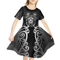 Aotearoa Toitu Te Tiriti Kid Short Sleeve Dress Ka Mua Ka Muri LT05 - Polynesian Pride
