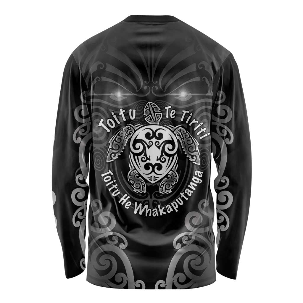 Aotearoa Toitu Te Tiriti Long Sleeve Shirt Ka Mua Ka Muri LT05 - Polynesian Pride
