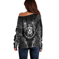 Aotearoa Toitu Te Tiriti Off Shoulder Sweater Ka Mua Ka Muri LT05 - Polynesian Pride