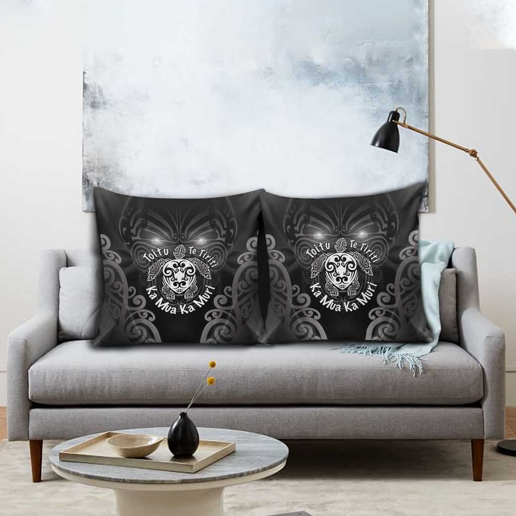 Aotearoa Toitu Te Tiriti Pillow Cover Ka Mua Ka Muri LT05 - Polynesian Pride