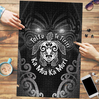 Aotearoa Toitu Te Tiriti Puzzle Ka Mua Ka Muri LT05 Black - Polynesian Pride