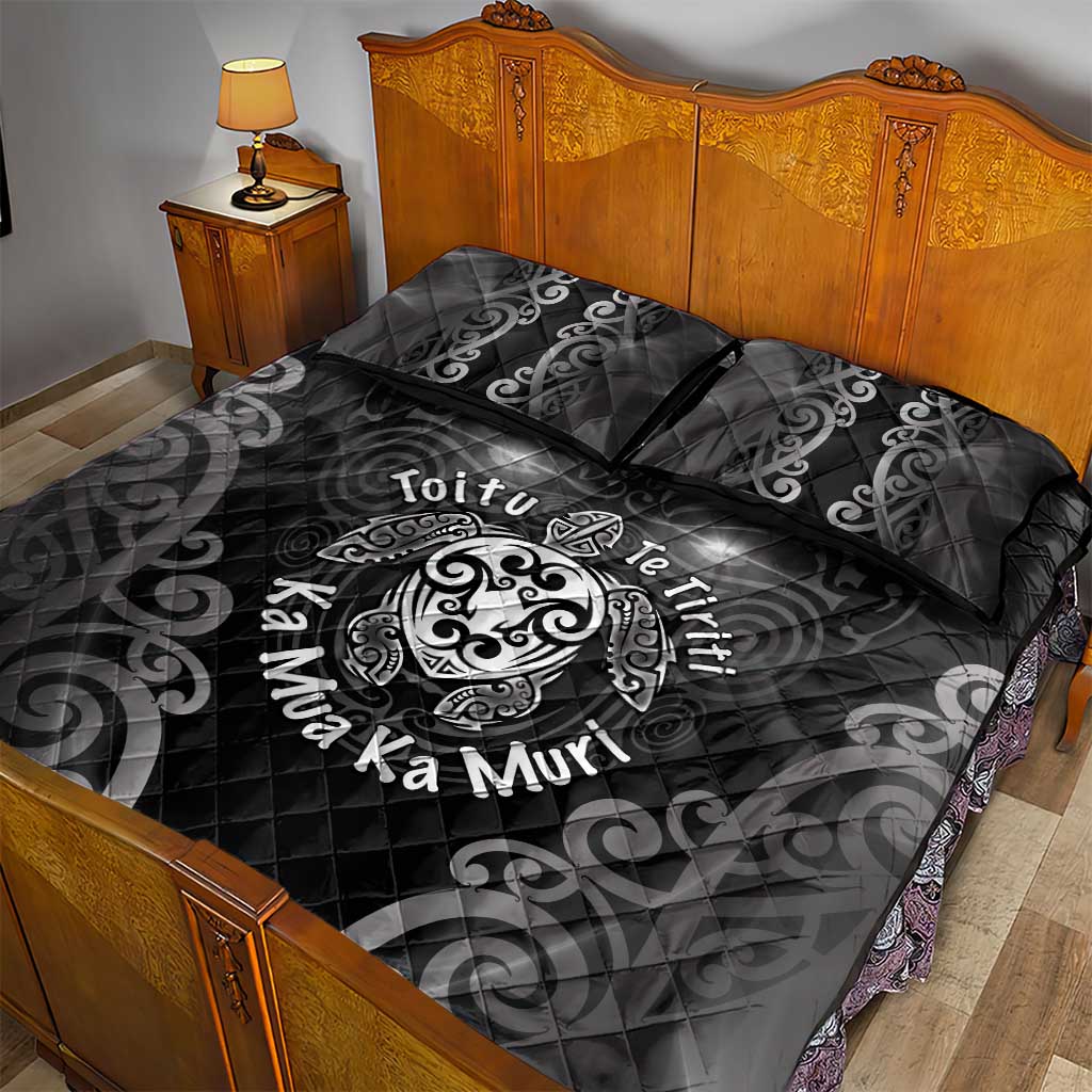 Aotearoa Toitu Te Tiriti Quilt Bed Set Ka Mua Ka Muri LT05 - Polynesian Pride