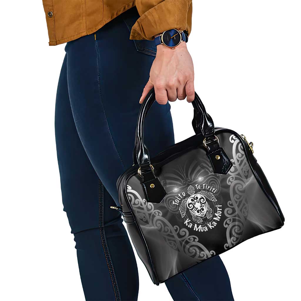 Aotearoa Toitu Te Tiriti Shoulder Handbag Ka Mua Ka Muri