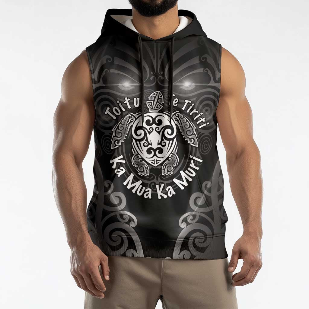 Aotearoa Toitu Te Tiriti Sleeveless Hoodie Ka Mua Ka Muri LT05 - Polynesian Pride