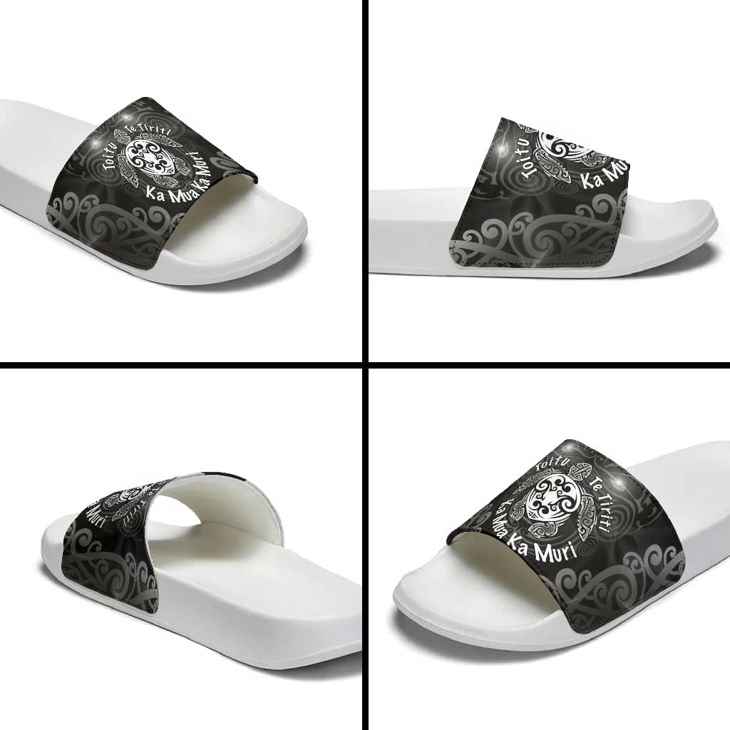 Aotearoa Toitu Te Tiriti Slide Sandals Ka Mua Ka Muri LT05 - Polynesian Pride
